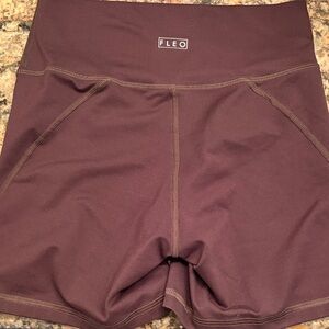 Fleo Women's Deep Brown Charge Athletic Shorts